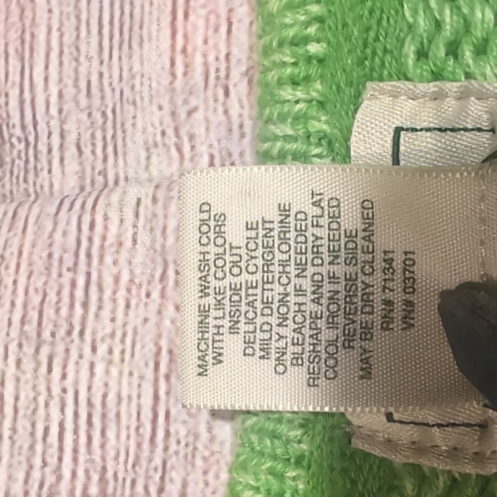 L.L. Bean Women's Green Knit Cotton Button Front Cardigan Size M - Picture 7 of 10